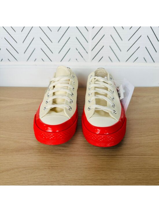 ❤️CONVERSE Hearts Valentines Day Chuck Comme des Garcons Sz 4 Mens Shoes A01796C main image 5